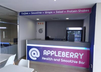 Appleberry Shopfront branding - Printing & Signage Johannesburg